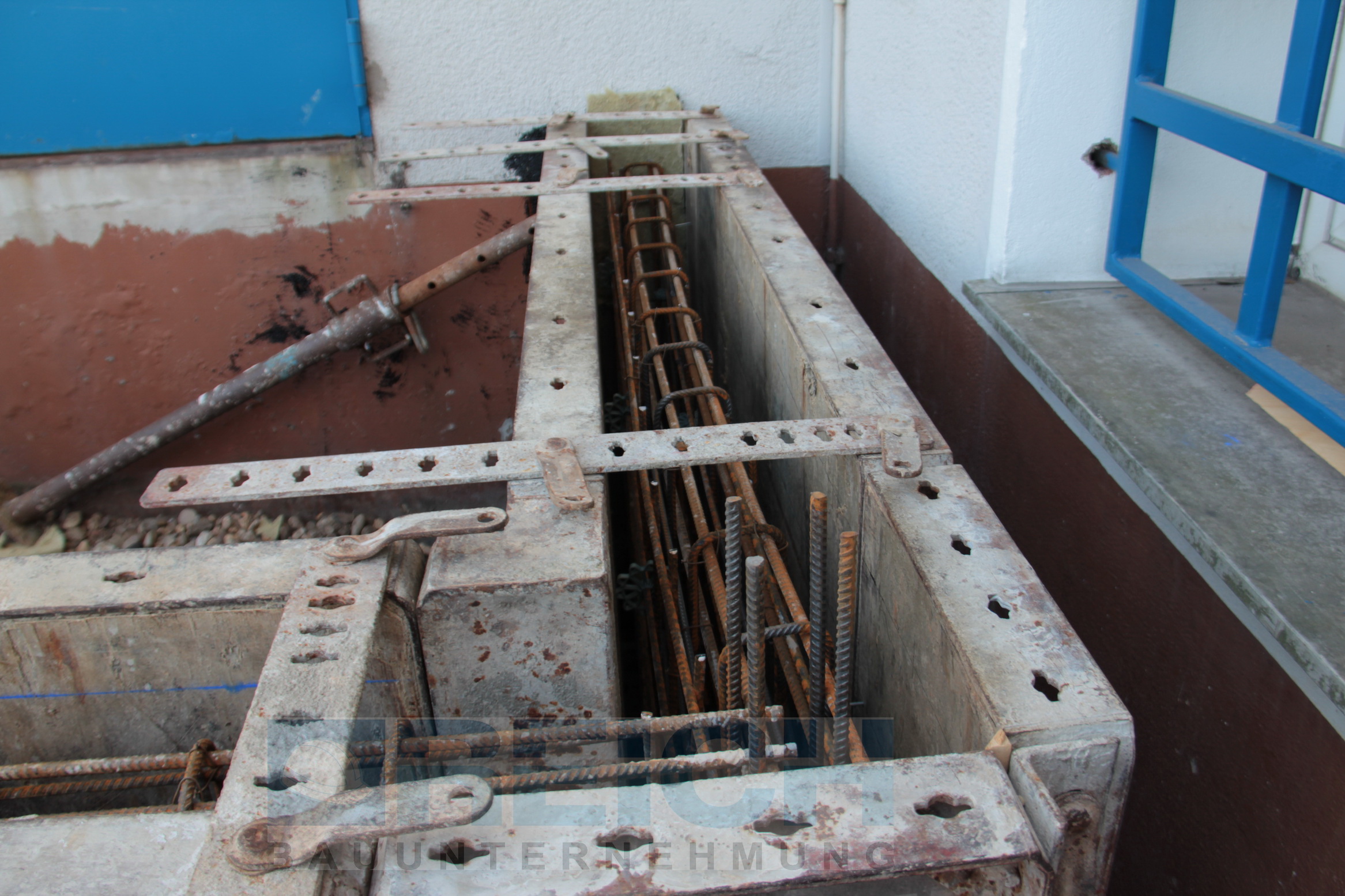 Eckschalung; Foto: REICH Bauunternehmung