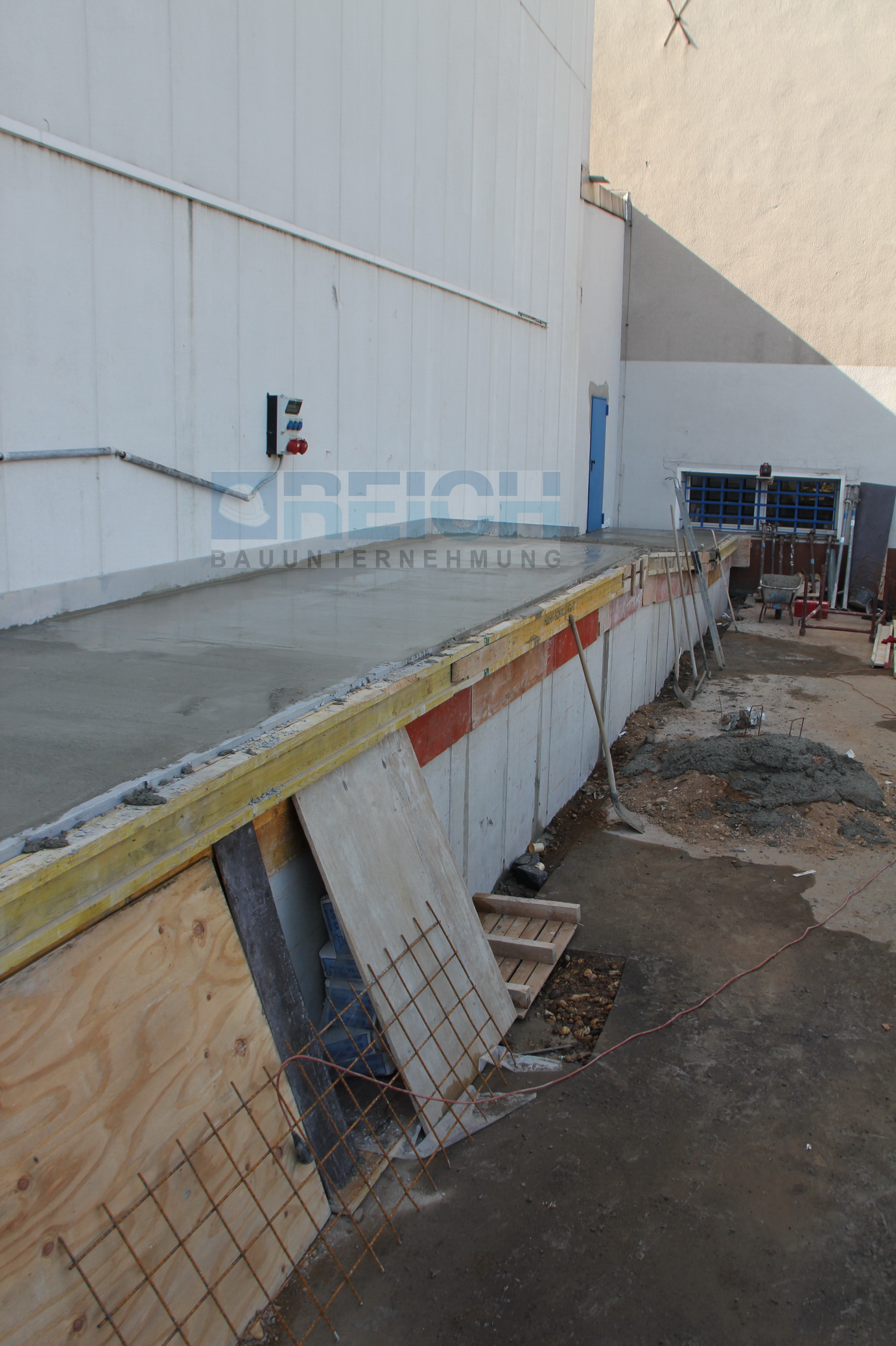 Abbruch und Neubau einer LKW Rampe in Köln-Braunsfeld; Foto: REICH GmbH Bauunternehmung
