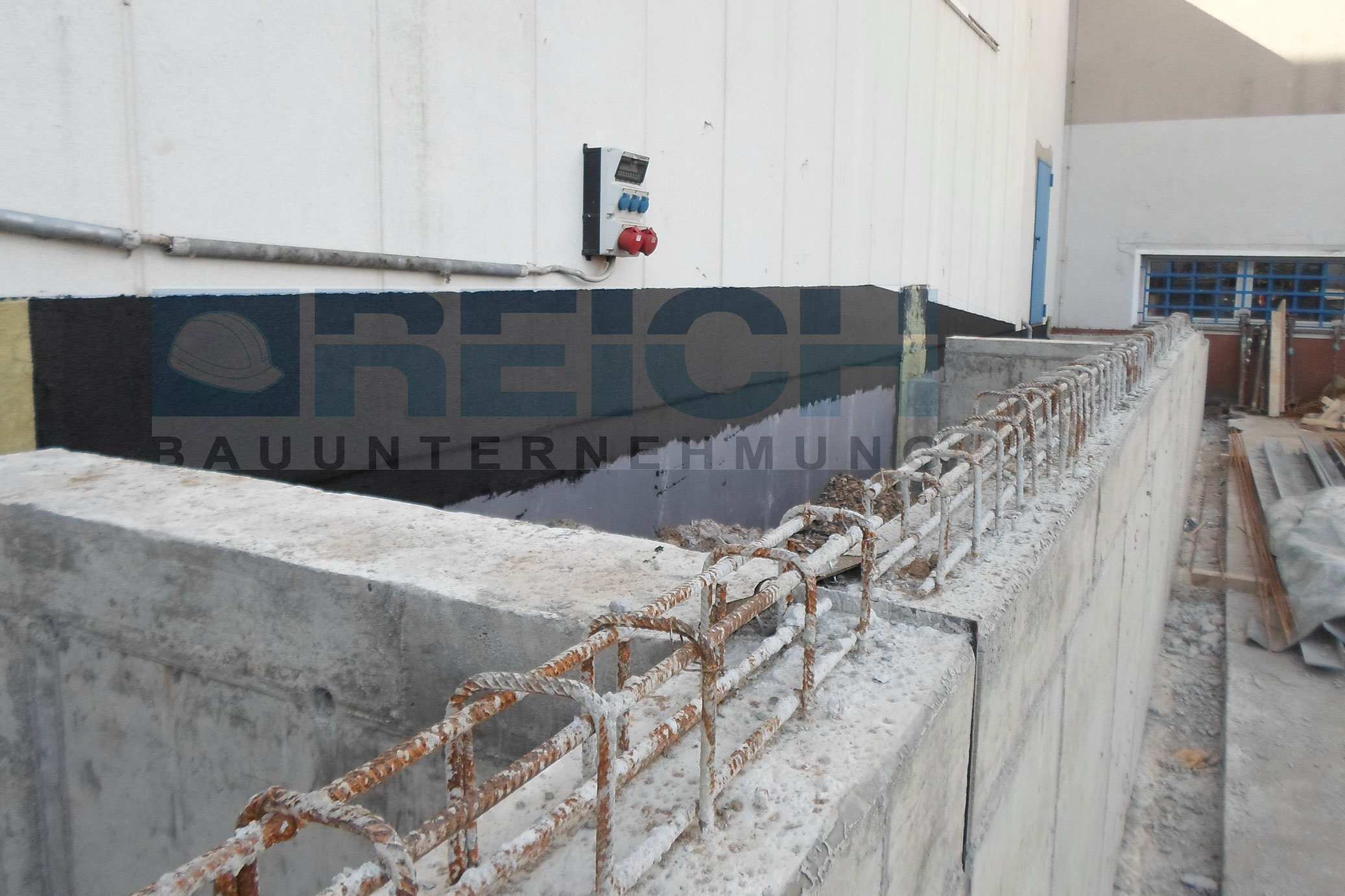 Wandisolierung Rampe; Foto: REICH Bauunternehmung