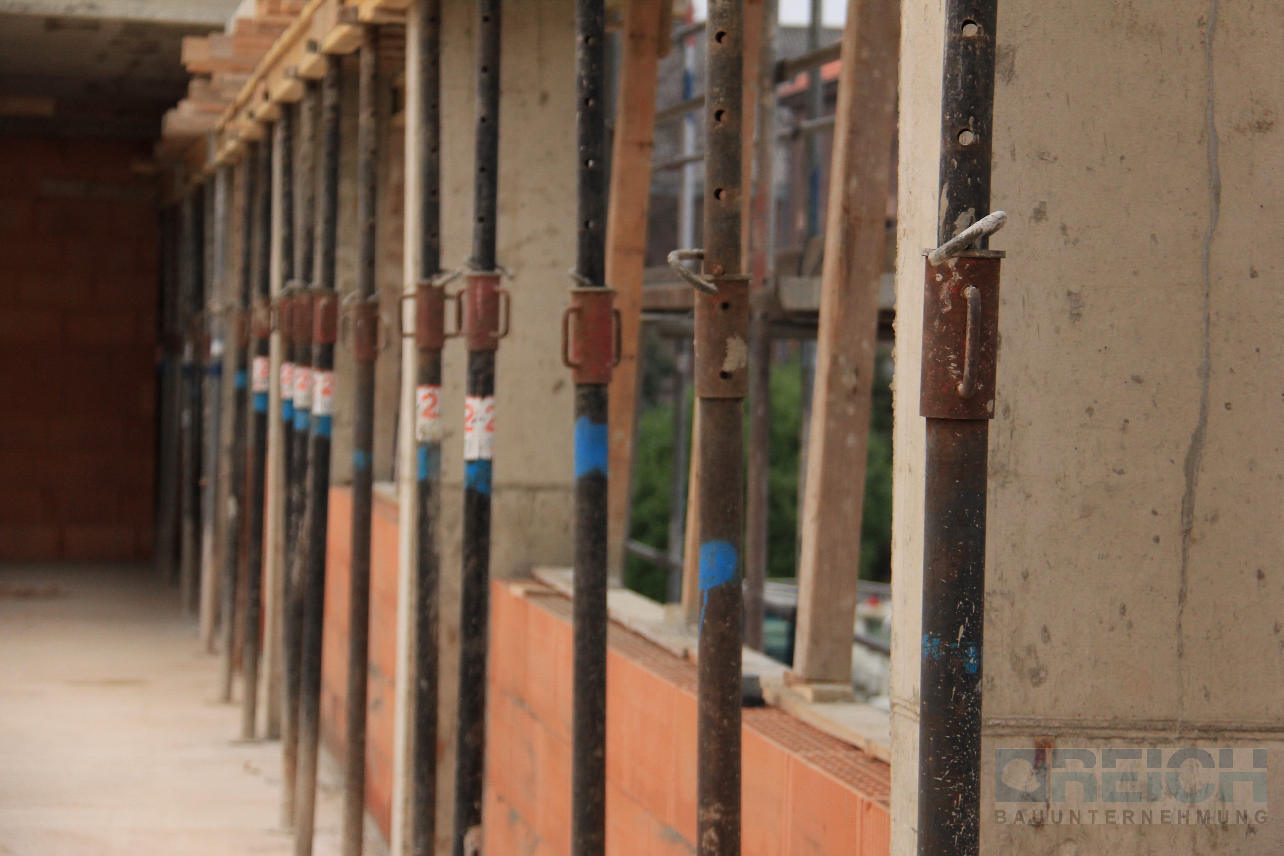Unterzugstützung; Foto: REICH Bauunternehmung