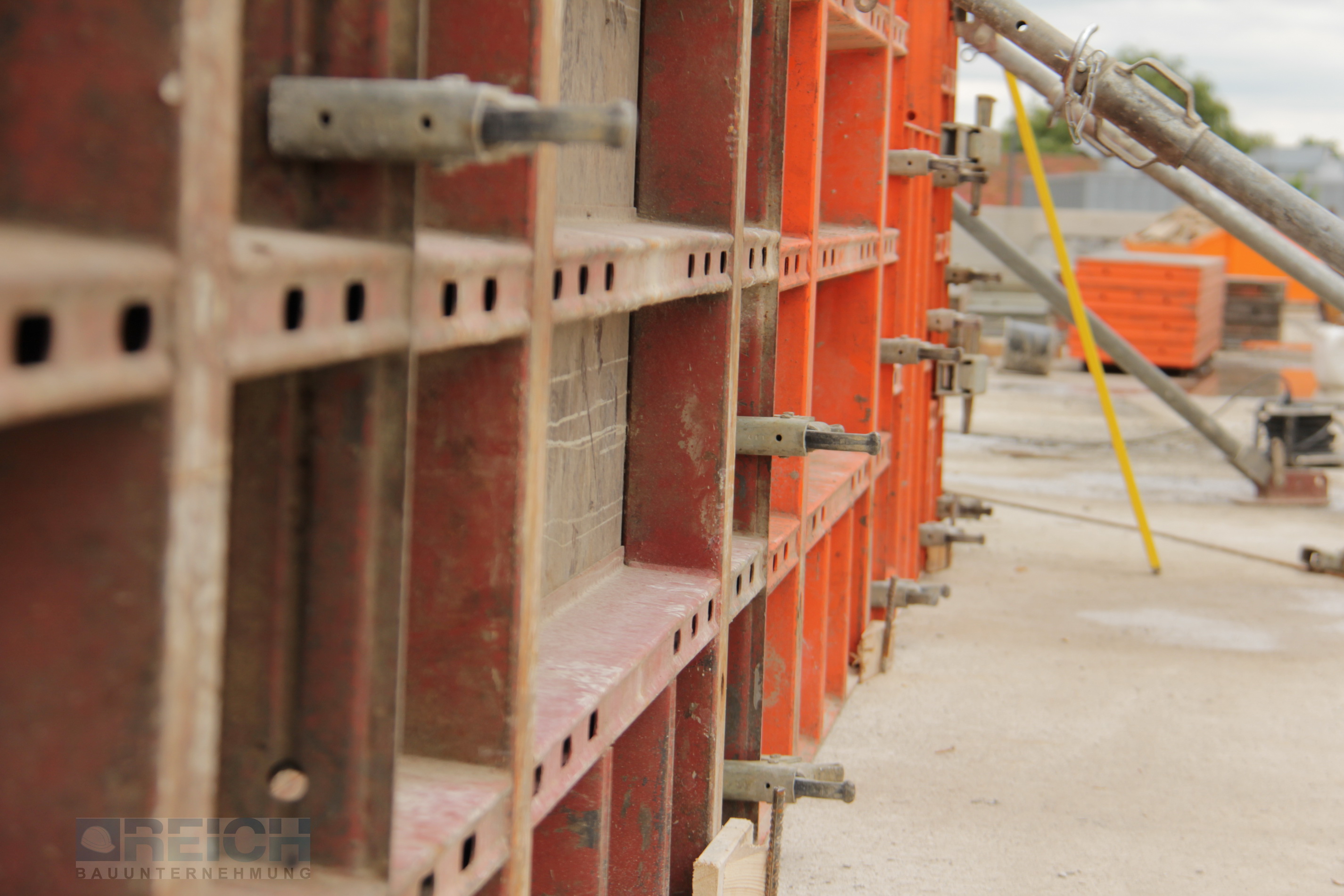 Schalelement; Foto: REICH Bauunternehmung
